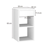 Vicco Comodini camera da letto Bianco 35 x 65 cm