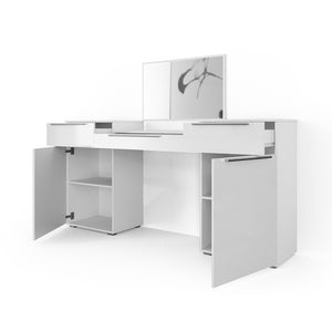 Vicco Tavolo da toeletta Bianco 190 cm