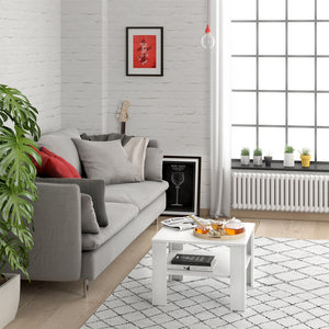 Vicco Tavolino da salotto Bianco 60 x 60 cm