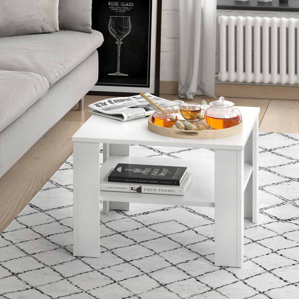 Vicco Tavolino da salotto Bianco 60 x 60 cm