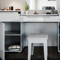 Vicco Tavolo da toeletta Bianco 190 cm