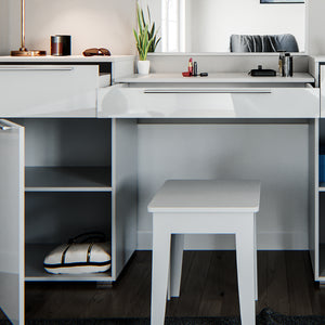 Vicco Tavolo da toeletta Bianco 190 cm