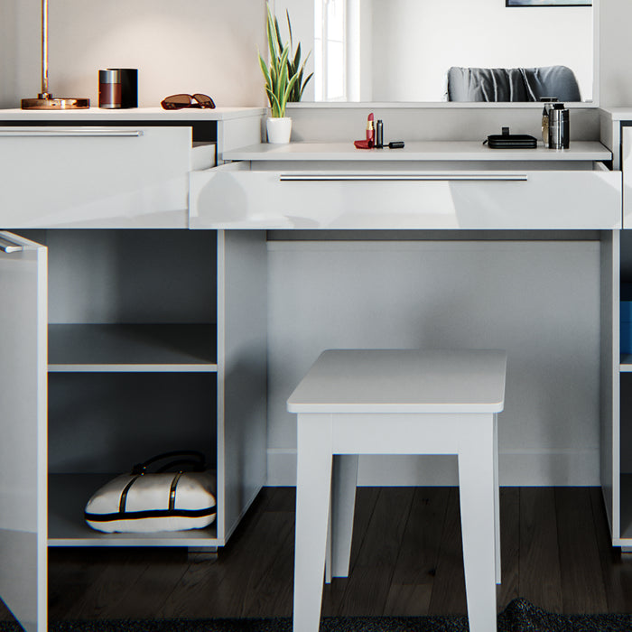 Vicco Tavolo da toeletta Bianco 190 cm