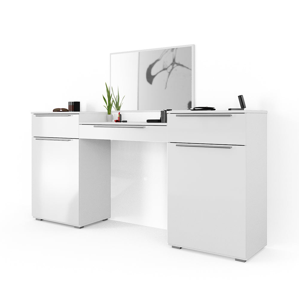 Vicco Tavolo da toeletta Bianco 190 cm