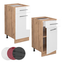 Vicco Mobiletto base per cucina Bianco lucido 40 cm , PL Antracite