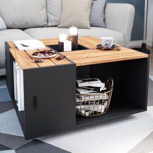 Vicco Tavolino da salotto Antracite 80 x 80 cm