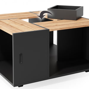 Vicco Tavolino da salotto Antracite 80 x 80 cm