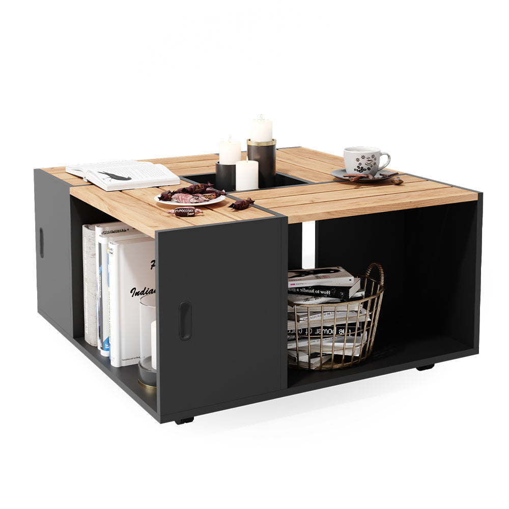 Vicco Tavolino da salotto Antracite 80 x 80 cm