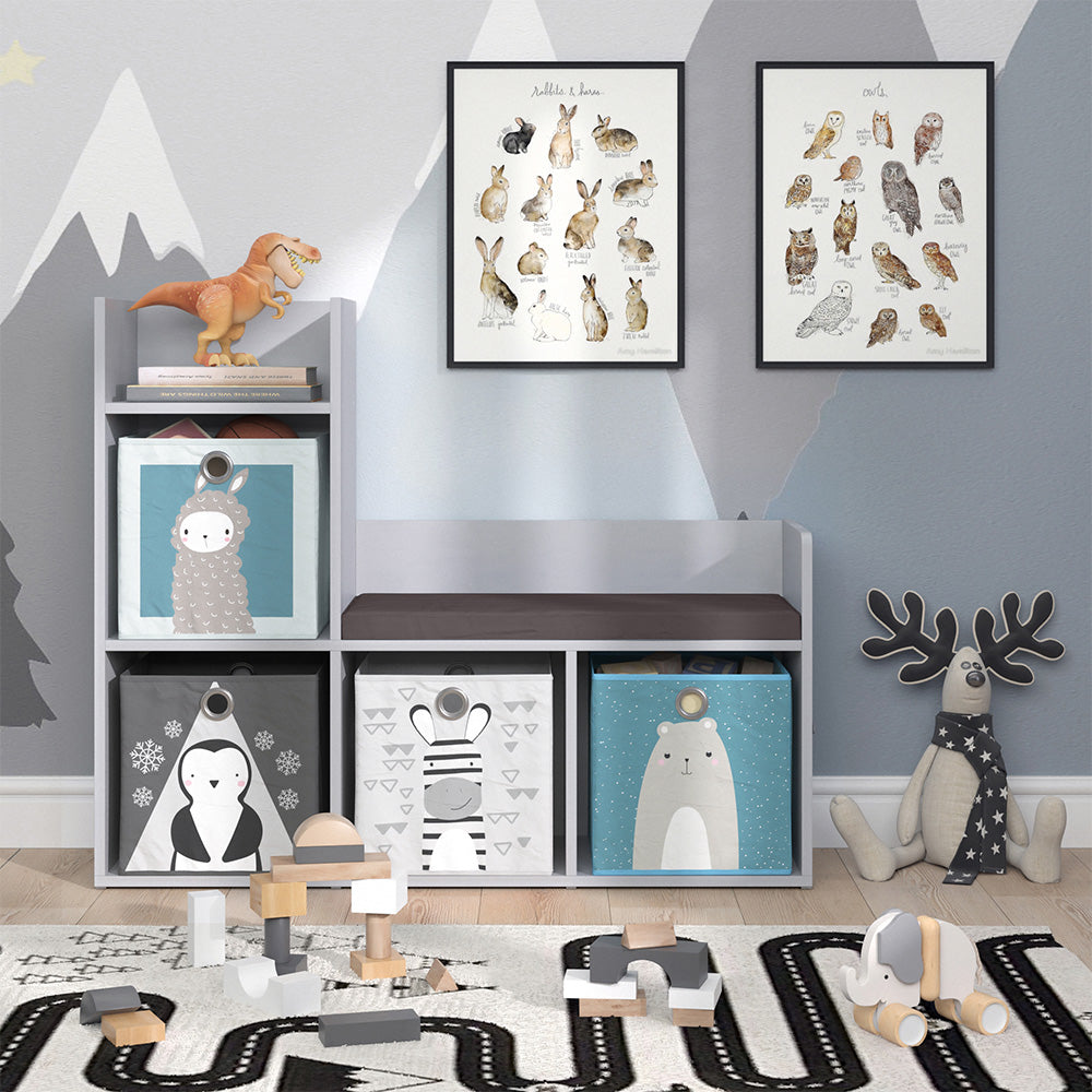 Vicco Scaffale per bambini Grigio 107.2 x 88.6 cm