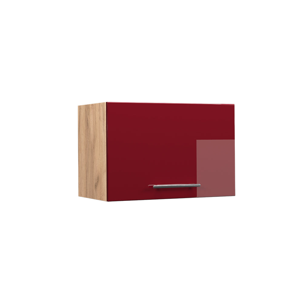 Vicco Pensile da cucina Rosso bordeaux lucido 60 cm Piatto