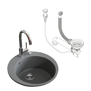 Bergström Lavello Grigio 50.5 x 50.5 cm Rotondo