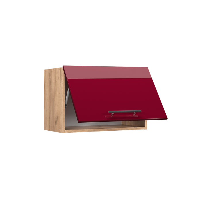 Vicco Pensile da cucina Rosso bordeaux lucido 60 cm Piatto