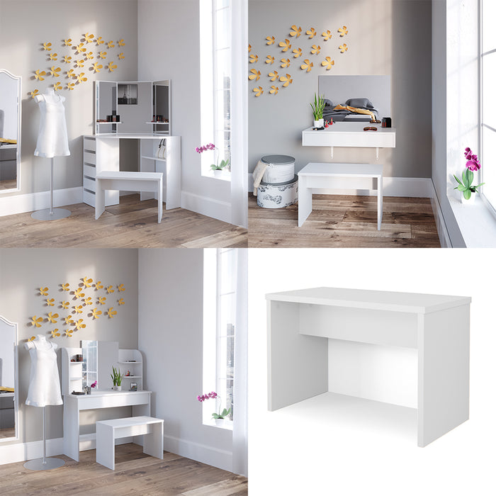 Vicco Panca Bianco 70 cm per tavolo da toeletta