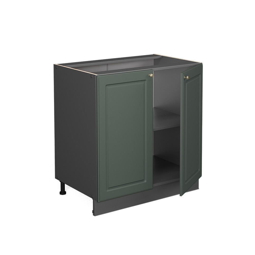 Vicco Mobile lavello cucina Verde-oro Country House 80 cm con ripiano, PL Marmo