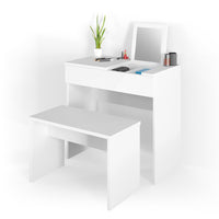 Vicco Panca Bianco 70 cm per tavolo da toeletta