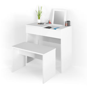 Vicco Panca Bianco 70 cm per tavolo da toeletta