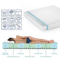 Vitalispa Materasso in schiuma fredda Bianco 180 x 200 cm 20 cm di altezza