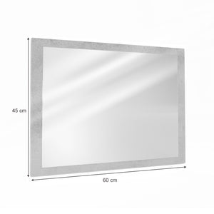 Vicco Specchio bagno Calcestruzzo 45 x 60 cm