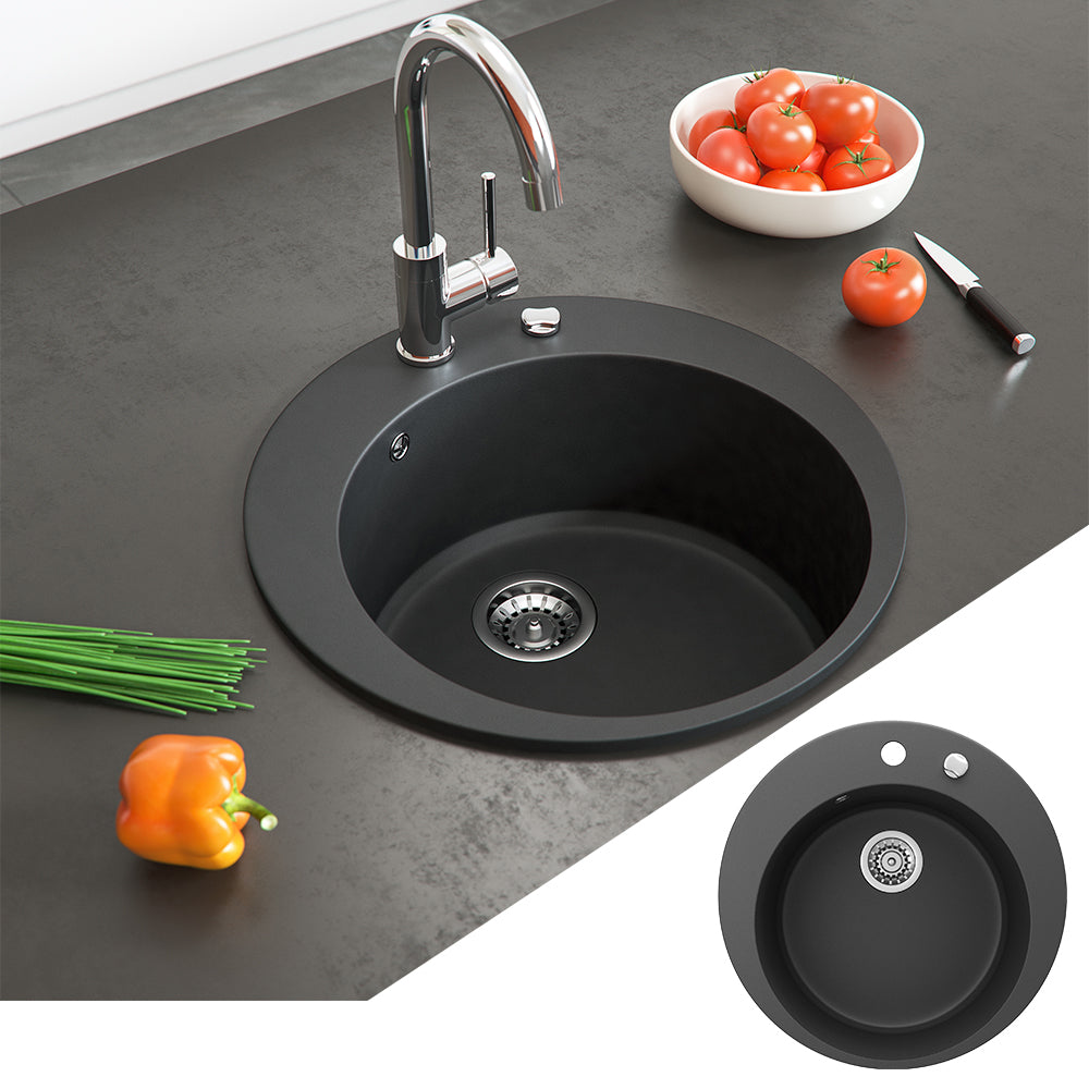 Bergström Lavello Nero 50.5 x 50.5 cm Rotondo