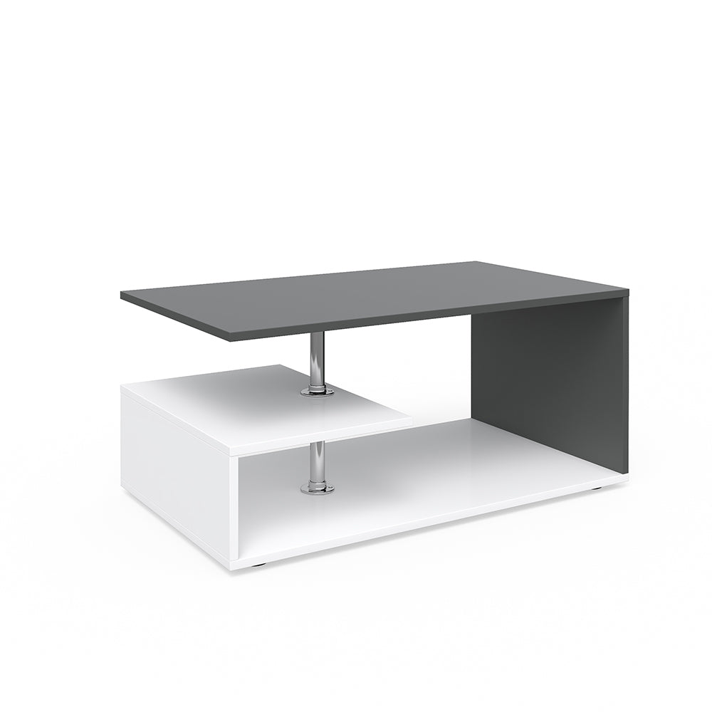 Vicco Tavolino da salotto Bianco/antracite 91 x 52,6 cm