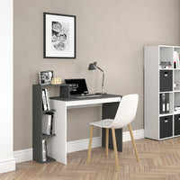 Vicco Scrivania con ripiani Antracite/bianco 110 x 40 cm