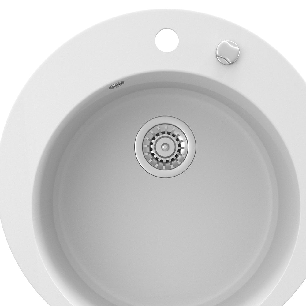 Bergström Lavello Bianco 50.5 x 50.5 cm Rotondo