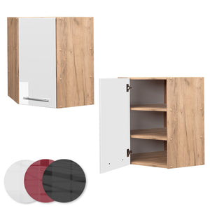 Vicco Mobile angolare da cucina Bianco lucido 57 cm
