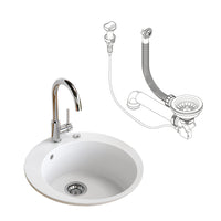 Bergström Lavello Bianco 50.5 x 50.5 cm Rotondo