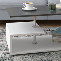 Vicco Tavolino da salotto Bianco/antracite 91 x 52,6 cm