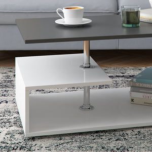 Vicco Tavolino da salotto Bianco/antracite 91 x 52,6 cm