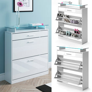 Vicco Scarpiera da ingresso Bianco 89 x 104 cm