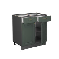 Vicco Mobiletto base per cucina Verde-oro Country House 80 cm , PL Marmo