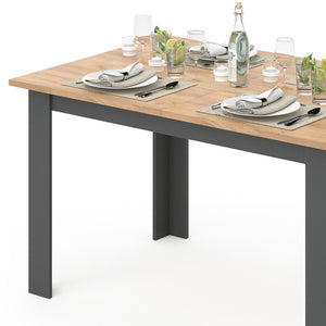 Vicco Tavolo da pranzo Quercia dorata 90 x 140 cm