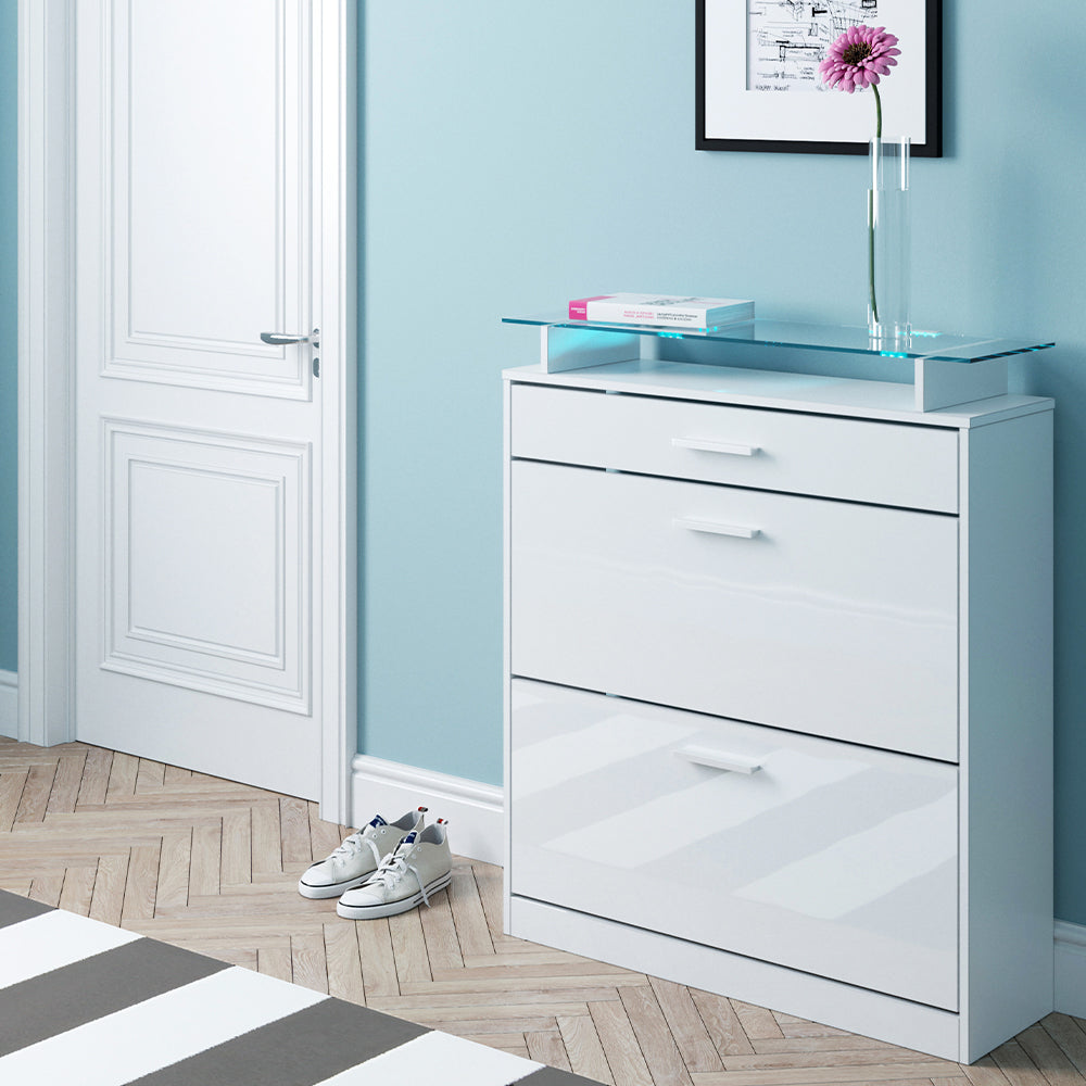 Vicco Scarpiera da ingresso Bianco 89 x 104 cm