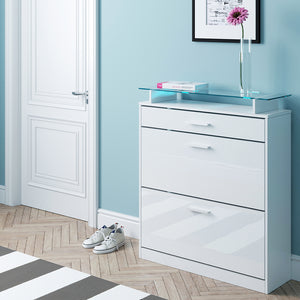 Vicco Scarpiera da ingresso Bianco 89 x 104 cm