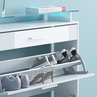 Vicco Scarpiera da ingresso Bianco 89 x 104 cm