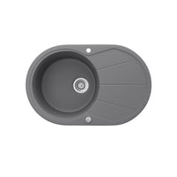 Bergström Lavello Grigio 78 x 50 cm Rotondo con posto per asciugare