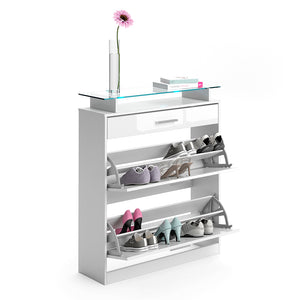 Vicco Scarpiera da ingresso Bianco 89 x 104 cm