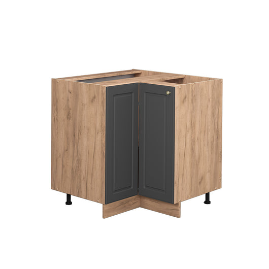 Vicco Mobile ad angolo cucina Antracite-oro 80.5 cm senza piano di lavoro