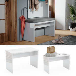 Vicco Panca Bianco 35 cm per tavolo da toeletta