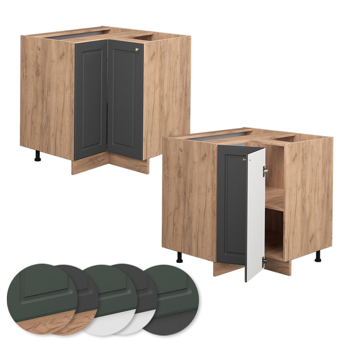 Vicco Mobile ad angolo cucina Antracite-oro 80.5 cm , PL Marmo