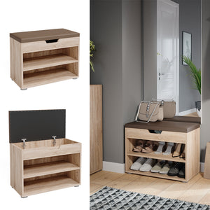 Vicco Panca scarpiera da ingresso Sonoma 60 x 45 cm