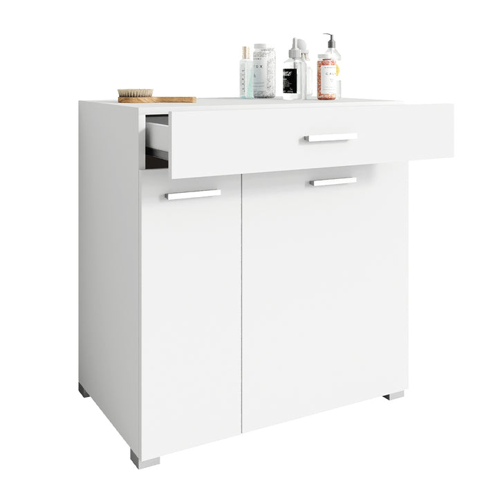 Vicco Armadietto da bagno con portabiancheria Bianco 75 x 78.5 cm