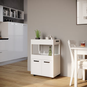 Vicco Contenitore con ruote Bianco 60 x 88.7 cm