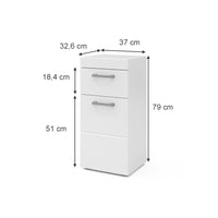 Vicco Mobiletto bagno Bianco 37 x 79 cm
