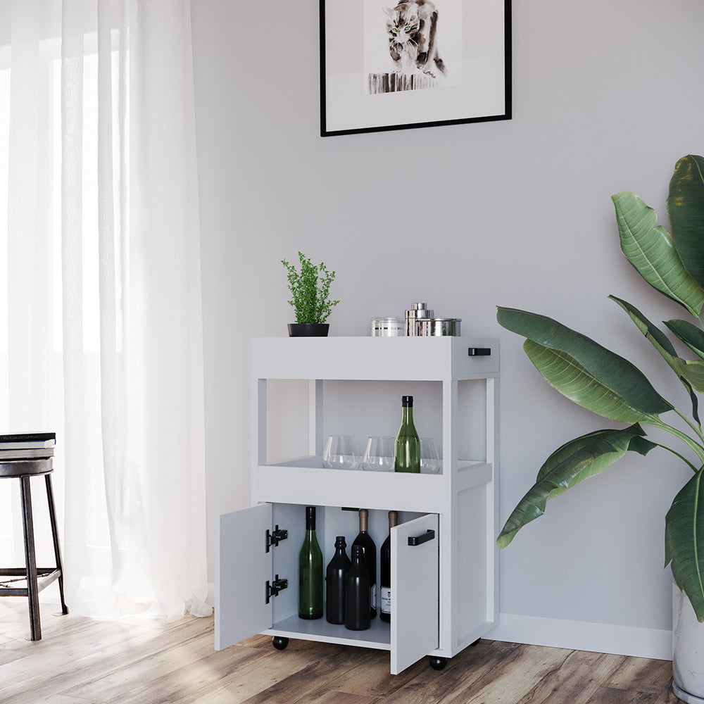 Vicco Contenitore con ruote Bianco 60 x 88.7 cm