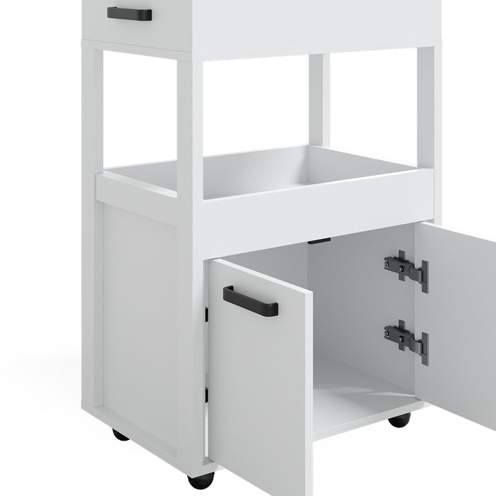 Vicco Contenitore con ruote Bianco 60 x 88.7 cm