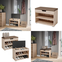 Vicco Panca scarpiera da ingresso Sonoma 60 x 45 cm
