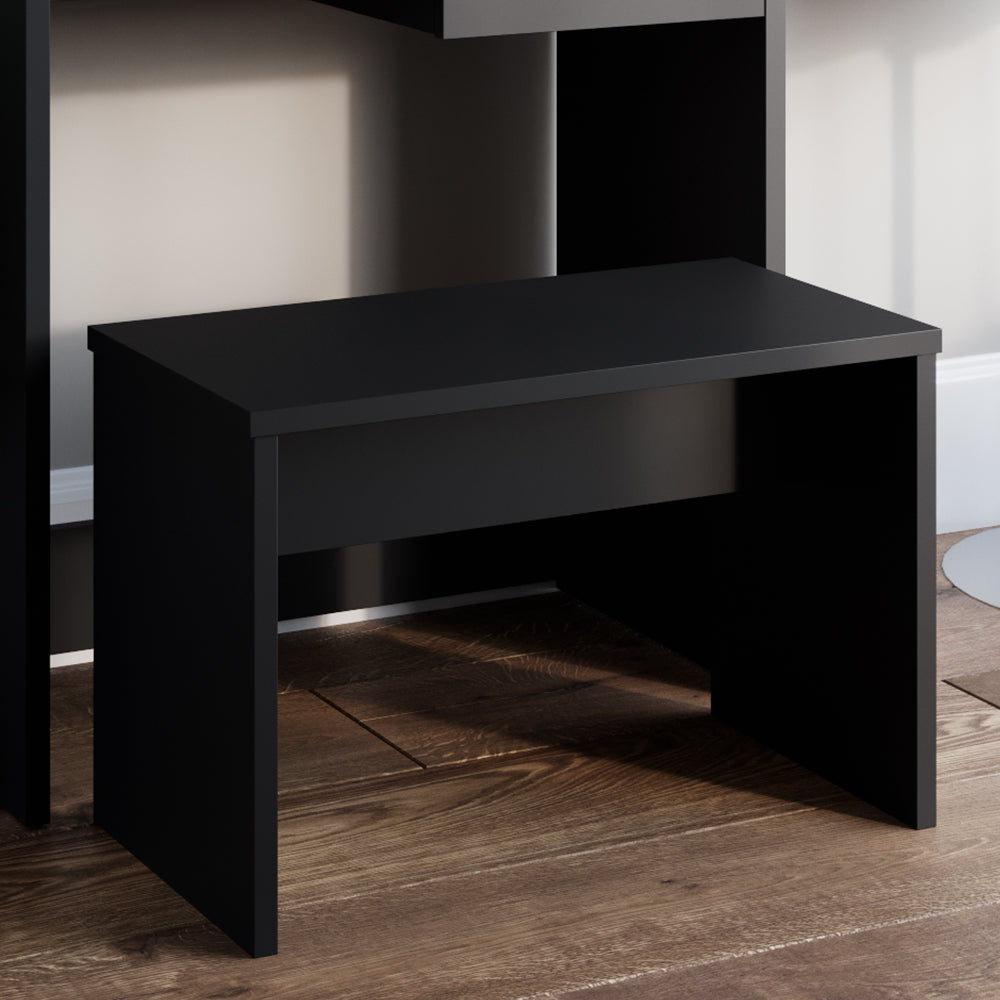 Vicco Panca Nero 70 cm per tavolo da toeletta