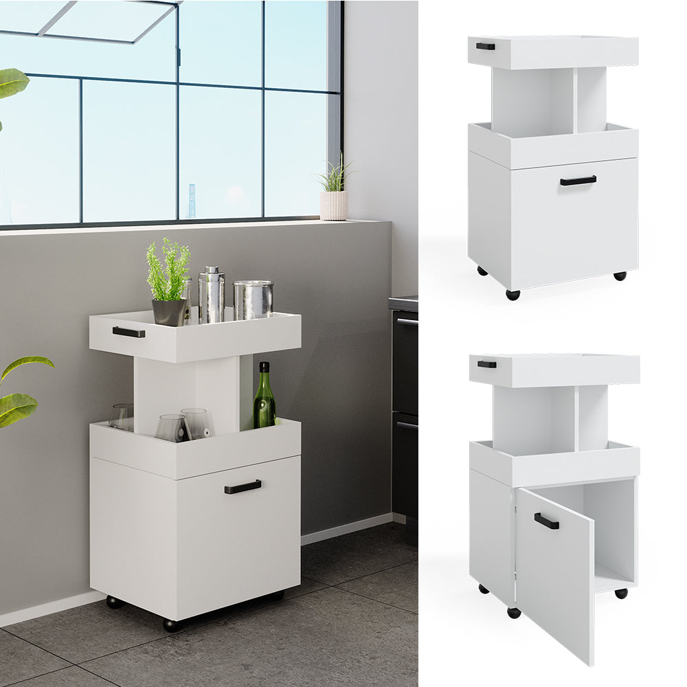 Vicco Carrello cucina Bianco 50 x 88.6 cm